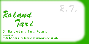 roland tari business card